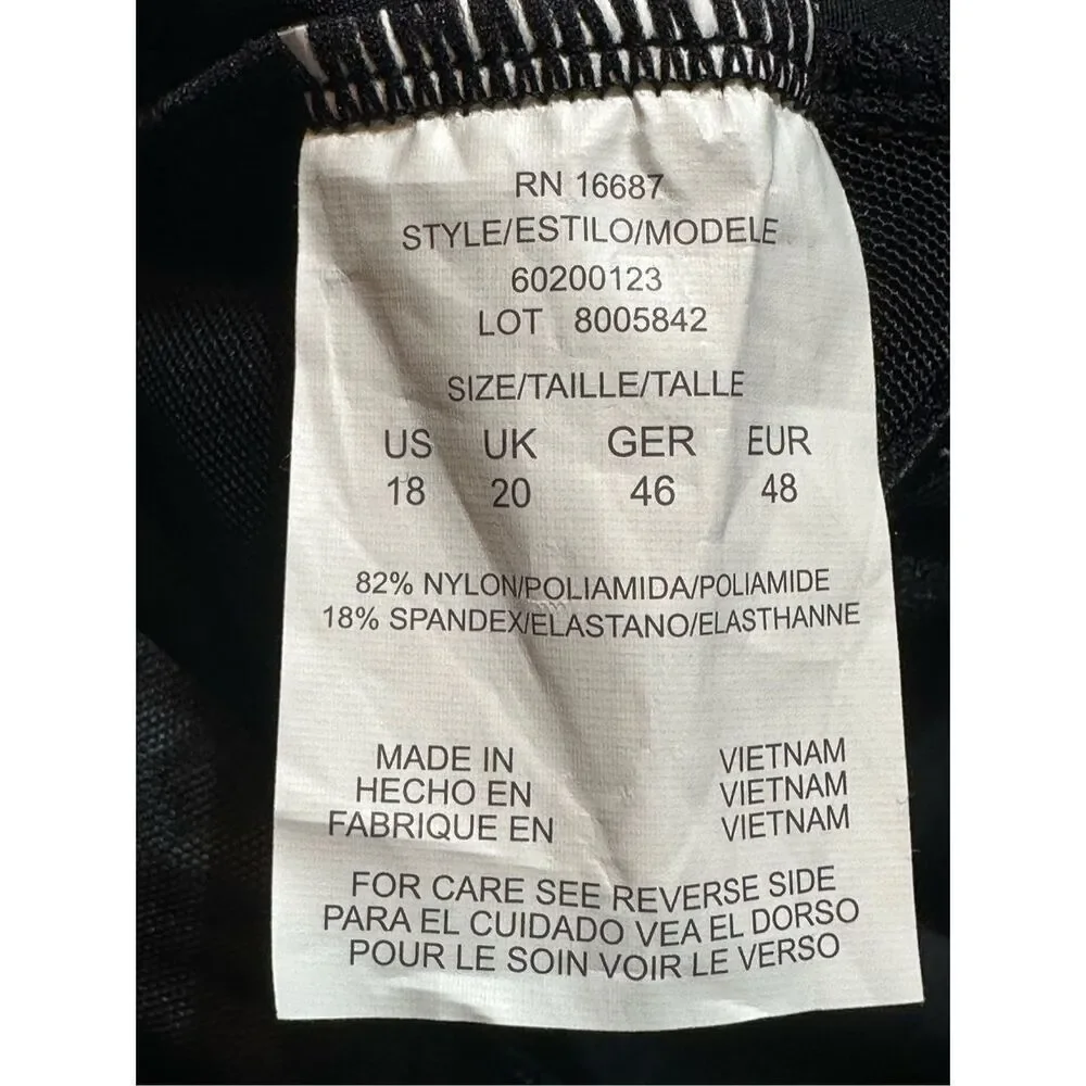 Swim Solutions NEW size 18 swim dress tummy control thigh minimizer - Picture 12 of 14